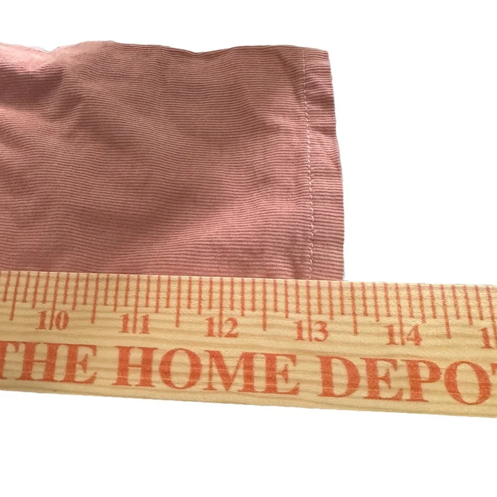 OshKosh Bgosh Girls Pink Corduroy Overalls Eyelet Lace Trim Size 3T Cotton